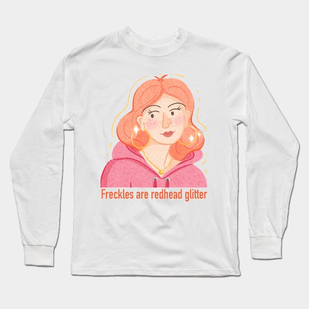 Redhead girl Long Sleeve T-Shirt by Karla-Kiky